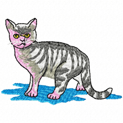 Cats Embroidery Design 2 Cats Embroidery Design 2